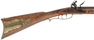 Pennsylvania Longrifle,
.50 caliber, 42" Green Mountain barrel,
Chambers flintlock, maple, brass, 
new, by George Nelson